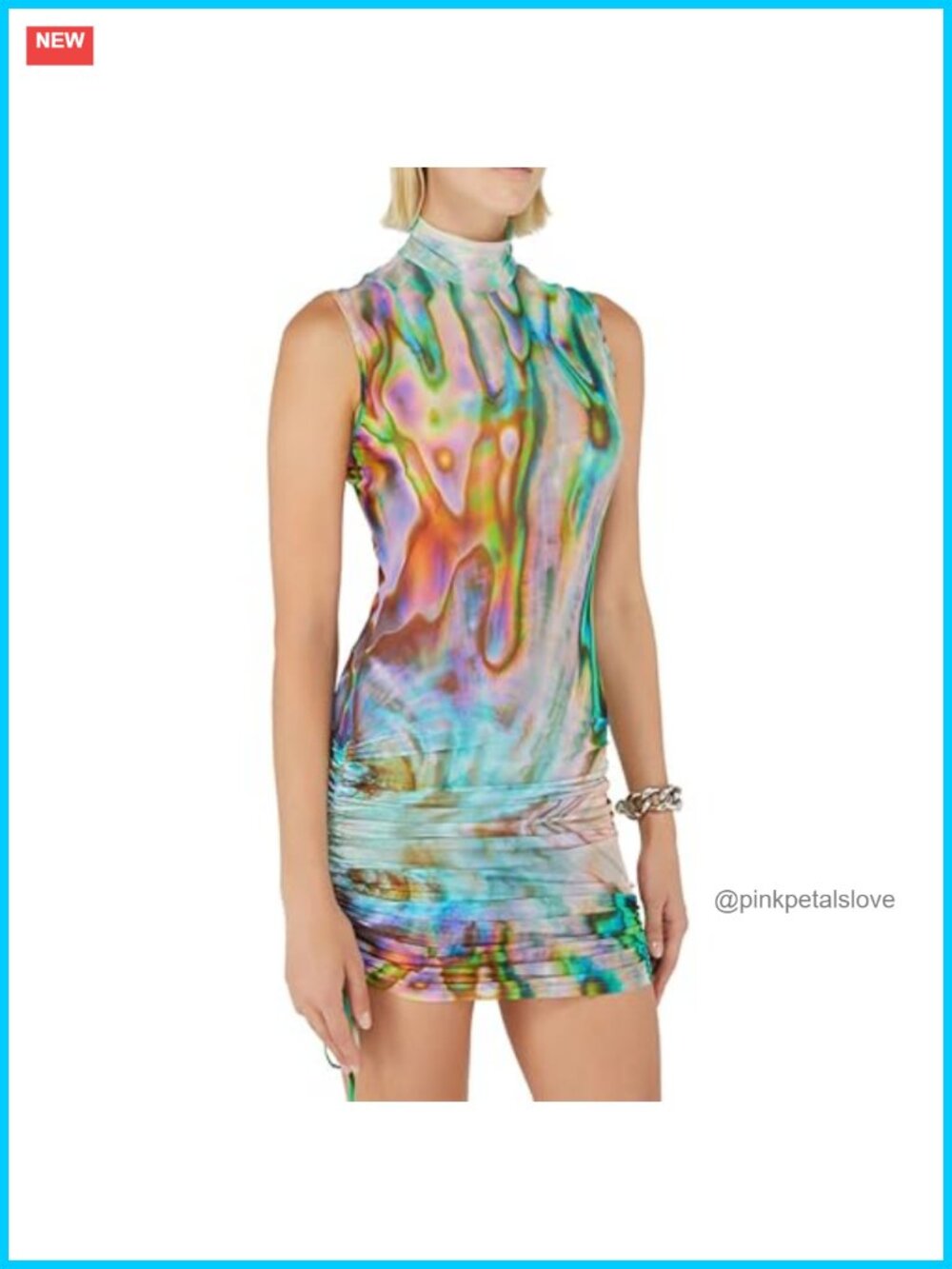 Women's Sheer Mesh Bodycon Long Sleeve Ruched Maxi Dress See Through Party Club